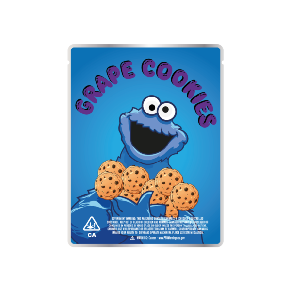 Grape Cookies Mylar Bags - ID Packs