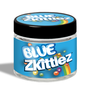 Blue Zkittlez Glass Jar