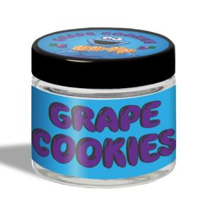 Grape Cookies Glass Jar