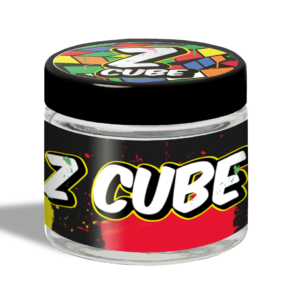 Z Cube Glass Jar
