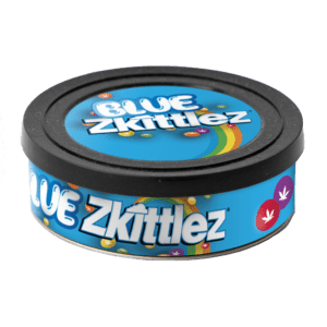 Blue Zkittlez Self Seal Tin