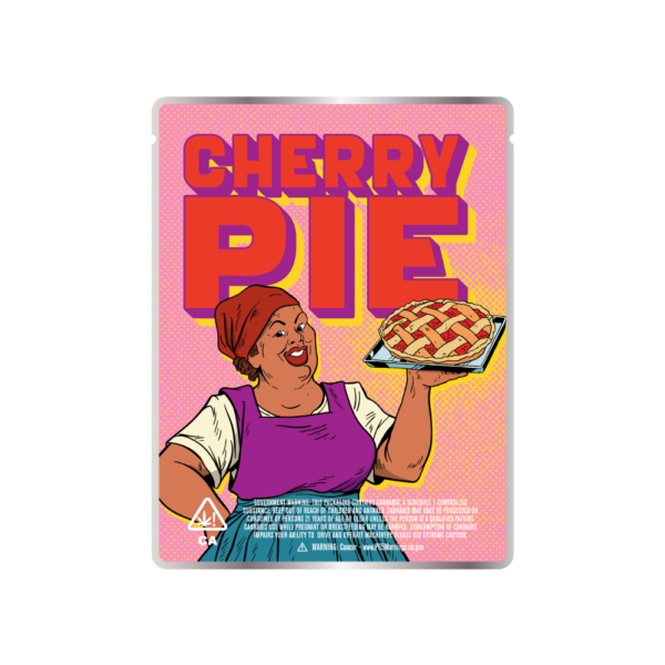 Cherry Pie Mylar. Pre-Made Packaging